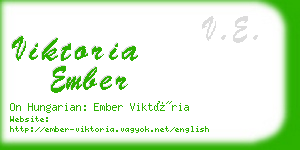 viktoria ember business card